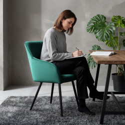 Набор стульев Akord Florence 4pcs (Bottle Green/Black) Thumb