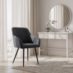 Set scaune Akord Florence 4pcs (Dark Graphite/Black) Thumb