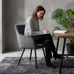 Set scaune Akord Florence 4pcs (Dark Graphite/Black) Thumb