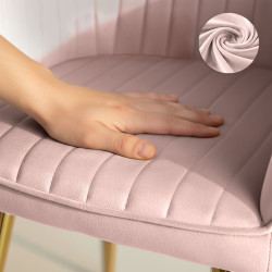 Набор стульев Akord Florence 4pcs (Powder Pink/Gold) Thumb