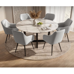 Набор стульев Akord Florence 6pcs (Grey/Black) Thumb