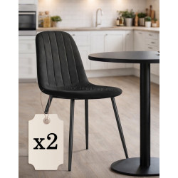 Набор стульев Akord Lumo 2pcs (Black)