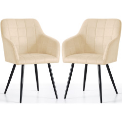 Набор стульев Akord Luxano 2pcs (Beige/Black) Thumb