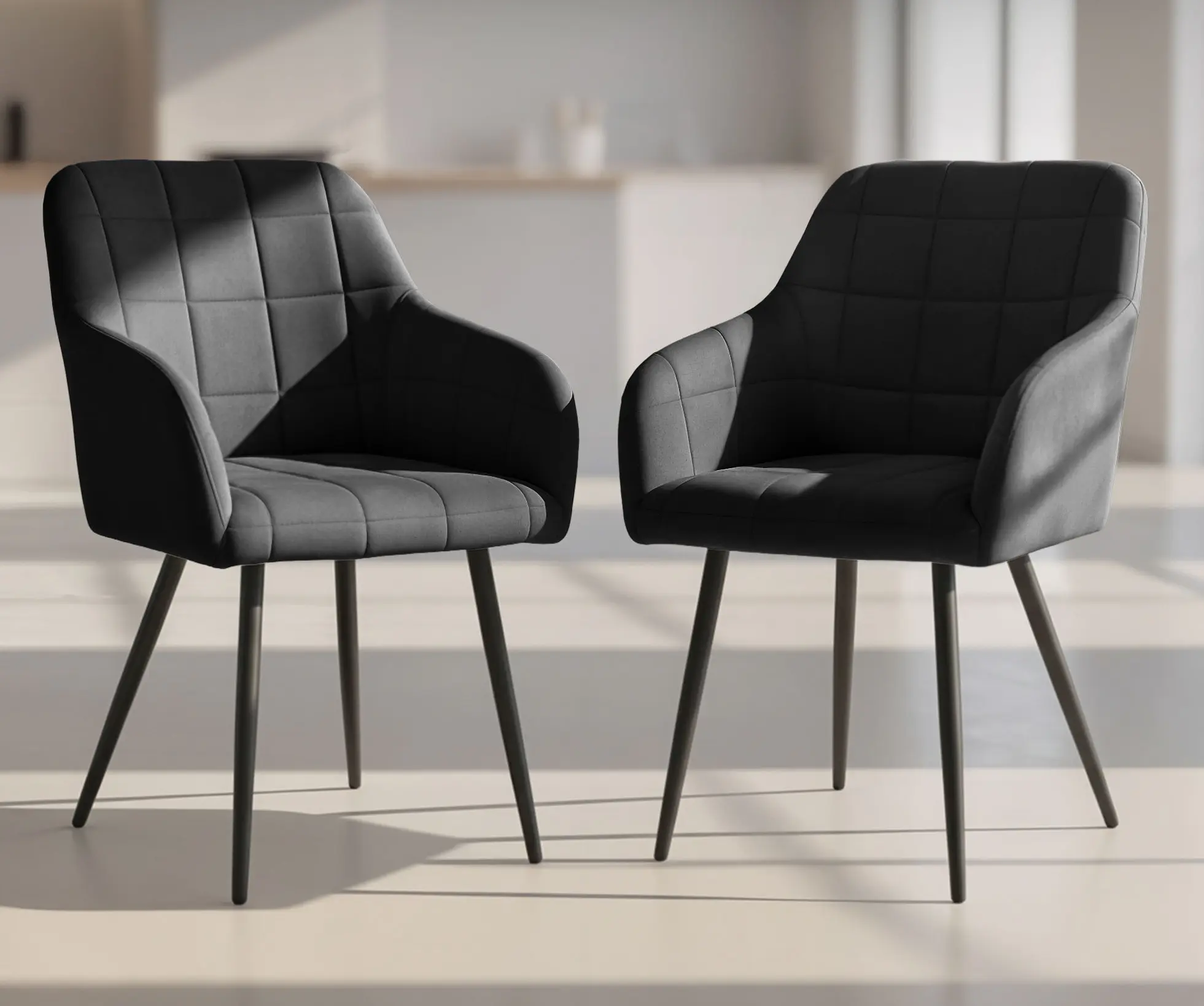 Набор стульев Akord Luxano 2pcs (Black)