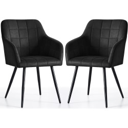 Набор стульев Akord Luxano 2pcs (Black) Thumb