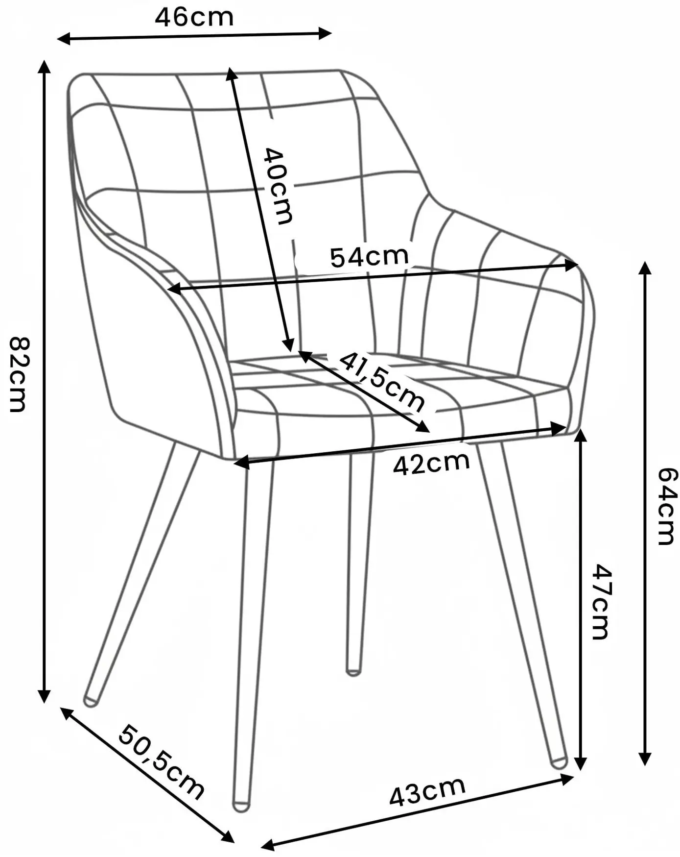 Набор стульев Akord Luxano 2pcs (Black)
