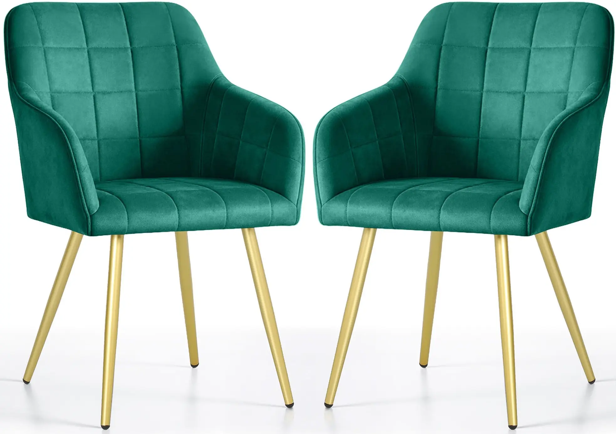 Набор стульев Akord Luxano 2pcs (Bottle Green/Gold) - 3