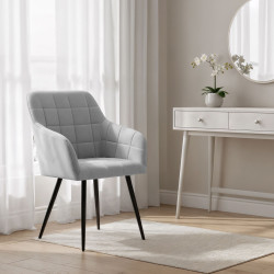 Набор стульев Akord Luxano 2pcs (Grey/Black) Thumb