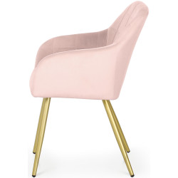 Набор стульев Akord Luxano 2pcs (Powder Pink/Gold) Thumb