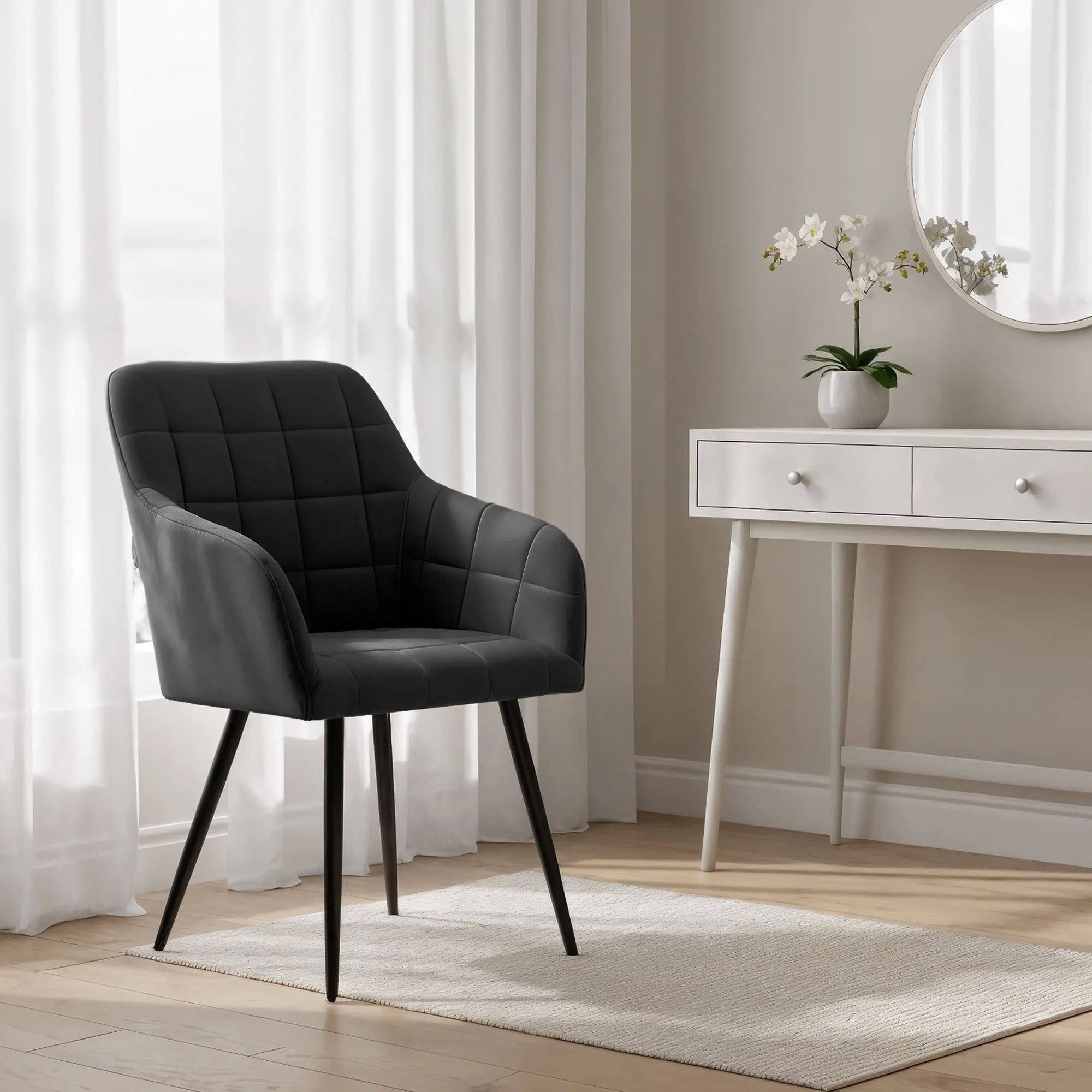 Набор стульев Akord Luxano 4pcs (Black)