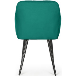 Набор стульев Akord Luxano 4pcs (Bottle Green/Black) Thumb