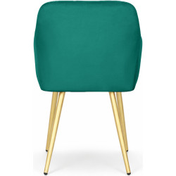 Набор стульев Akord Luxano 4pcs (Bottle Green/Gold) Thumb