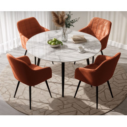 Set scaune Akord Luxano 4pcs (Copper/Black) Thumb