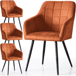 Set scaune Akord Luxano 4pcs (Copper/Black) Thumb