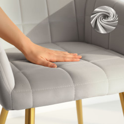 Набор стульев Akord Luxano 4pcs (Grey/Gold) Thumb