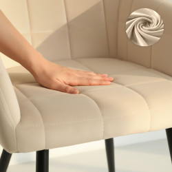 Набор стульев Akord Luxano 6pcs (Beige/Black) Thumb