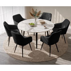 Набор стульев Akord Luxano 6pcs (Black) Thumb