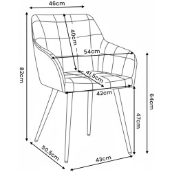 Набор стульев Akord Luxano 6pcs (Black) Thumb