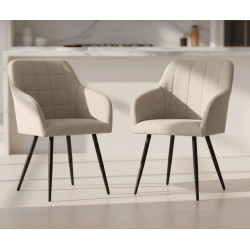 Set scaune Akord Luxano Lumos 2pcs (Beige/Black) Thumb