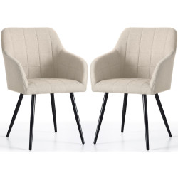 Set scaune Akord Luxano Lumos 2pcs (Beige/Black) Thumb