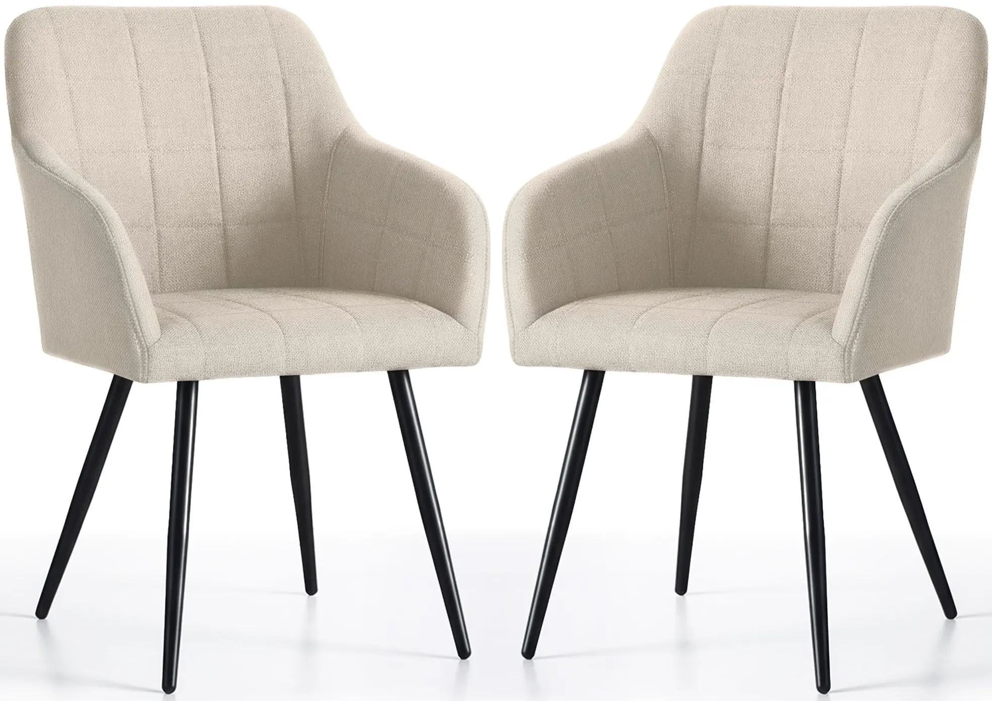 Set scaune Akord Luxano Lumos 2pcs (Beige/Black) - 3