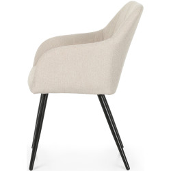 Set scaune Akord Luxano Lumos 2pcs (Beige/Black) Thumb