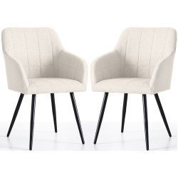 Set scaune Akord Luxano Lumos 2pcs (Cream/Black) Thumb