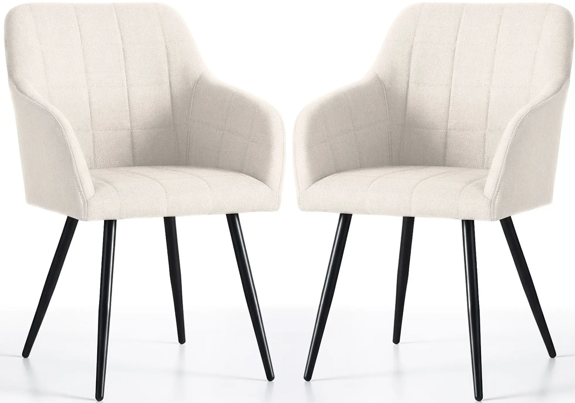 Set scaune Akord Luxano Lumos 2pcs (Cream/Black)
