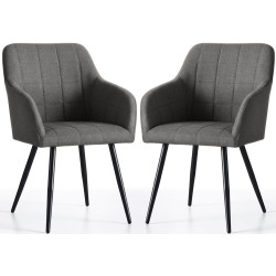 Set scaune Akord Luxano Lumos 2pcs (Dark Graphite/Black) Thumb