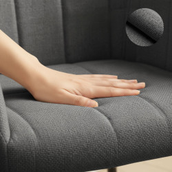 Set scaune Akord Luxano Lumos 2pcs (Dark Graphite/Black) Thumb