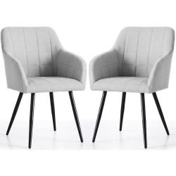 Set scaune Akord Luxano Lumos 2pcs (Light Grey/Black) Thumb