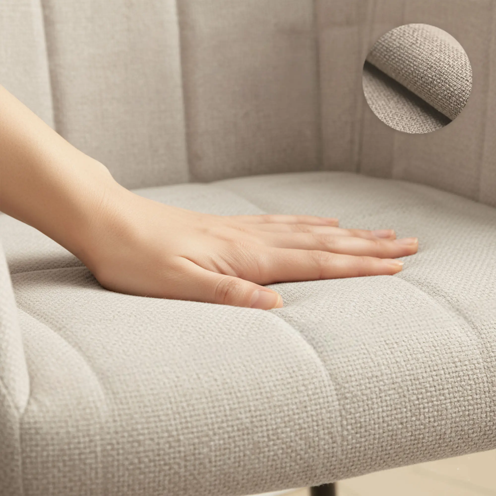 Set scaune Akord Luxano Lumos 4pcs (Beige/Black) - 6