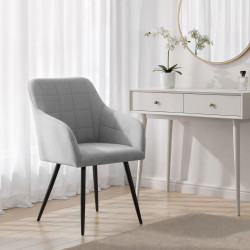 Set scaune Akord Luxano Lumos 4pcs (Light Grey/Black) Thumb