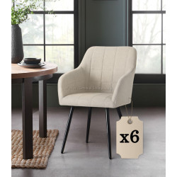 Набор стульев Akord Luxano Lumos 6pcs (Beige/Black)