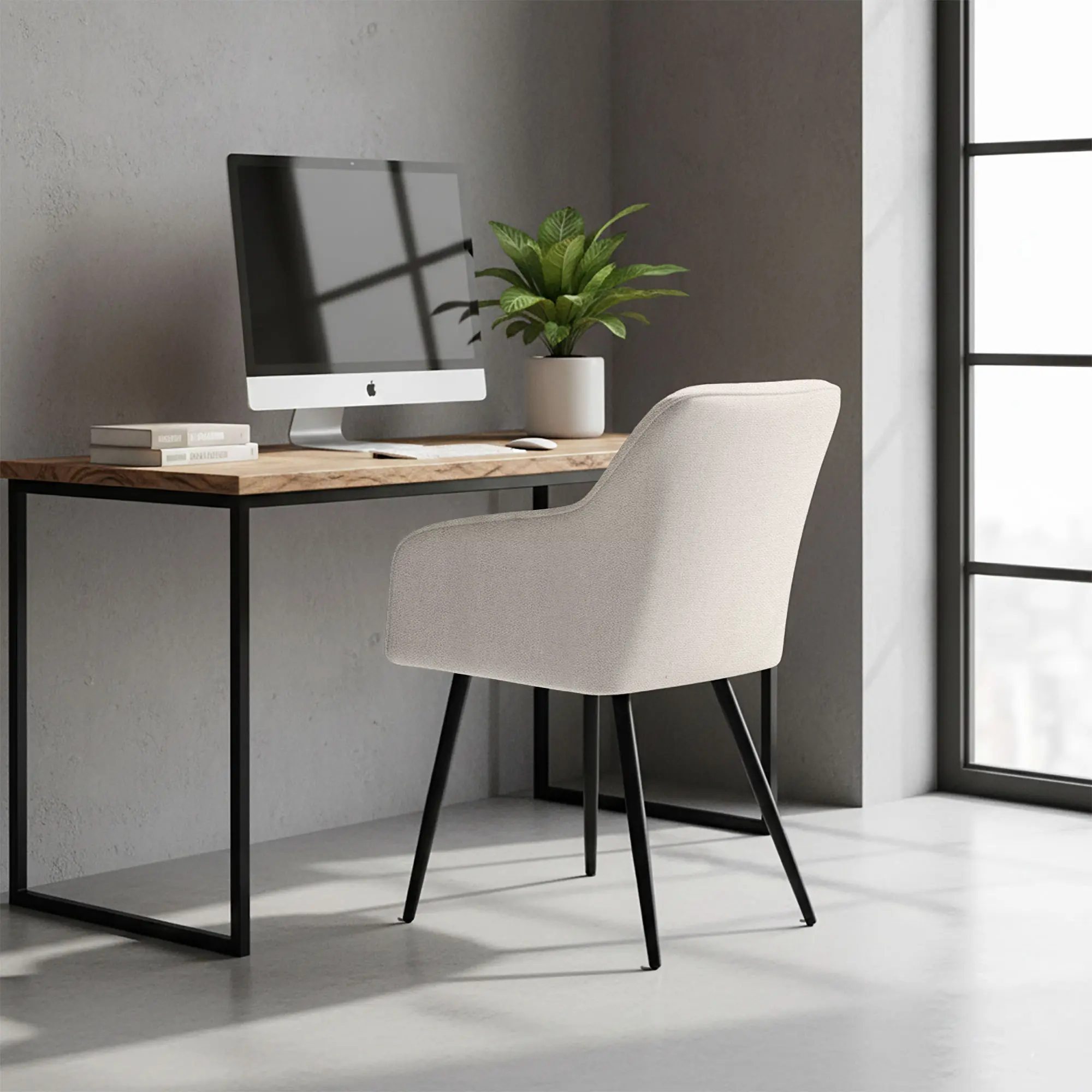 Set scaune Akord Luxano Lumos 6pcs (Cream/Black)