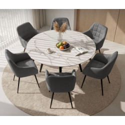 Set scaune Akord Luxano Lumos 6pcs (Dark Graphite/Black) Thumb