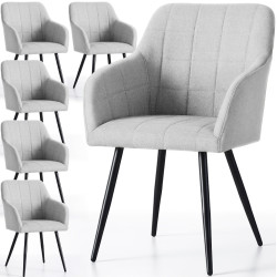 Set scaune Akord Luxano Lumos 6pcs (Grey/Black) Thumb