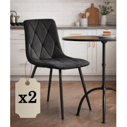 Набор стульев Akord Milo 2pcs (Black)