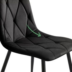 Набор стульев Akord Milo 2pcs (Black) Thumb