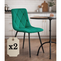 Набор стульев Akord Milo 2pcs (Bottle Green)