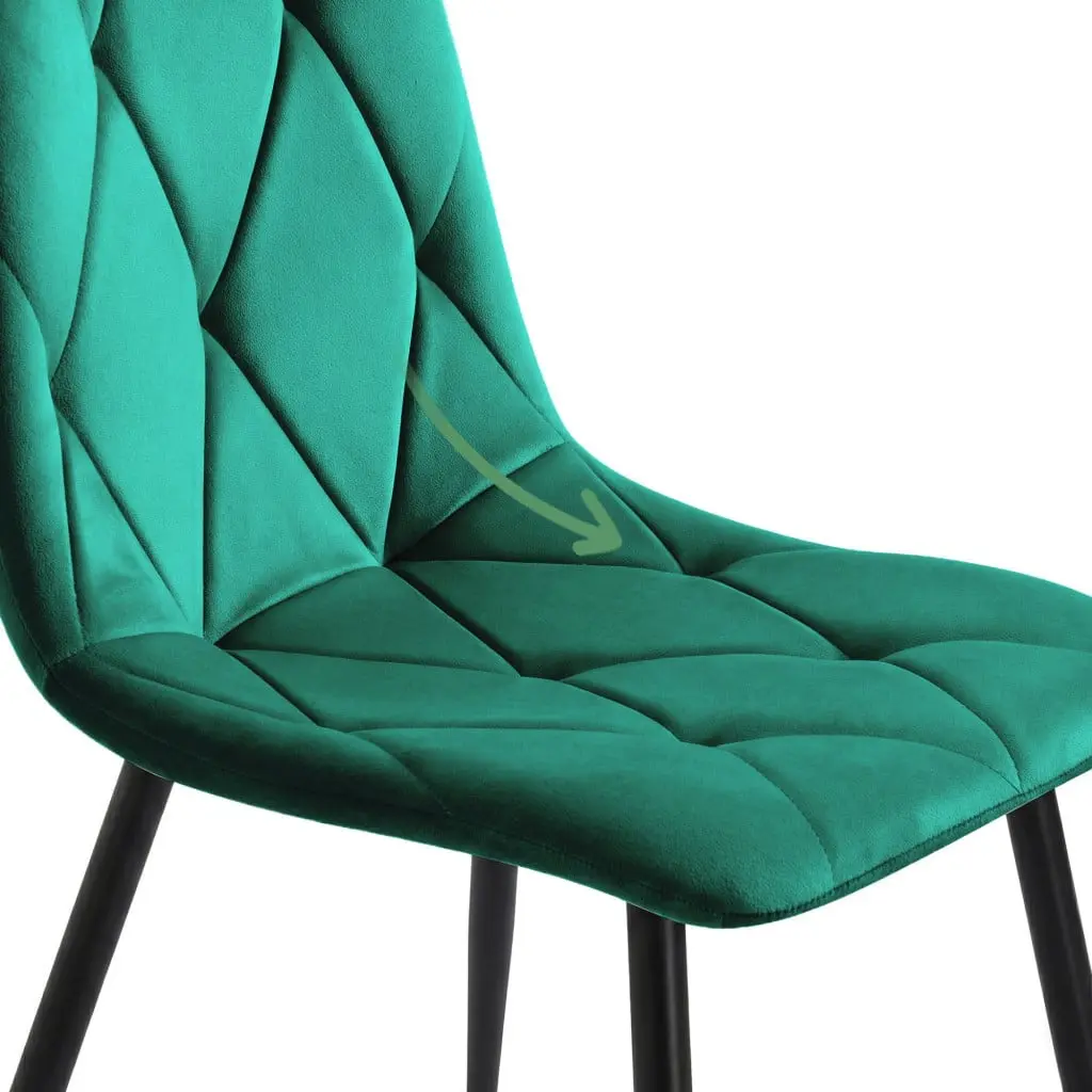 Набор стульев Akord Milo 2pcs (Bottle Green) - 6