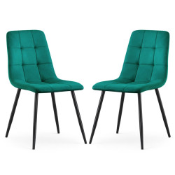 Набор стульев Akord Nero 2pcs (Bottle Green) Thumb