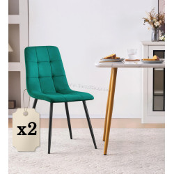 Набор стульев Akord Nero 2pcs (Bottle Green)