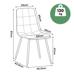 Набор стульев Akord Nero 2pcs (Bottle Green) Thumb