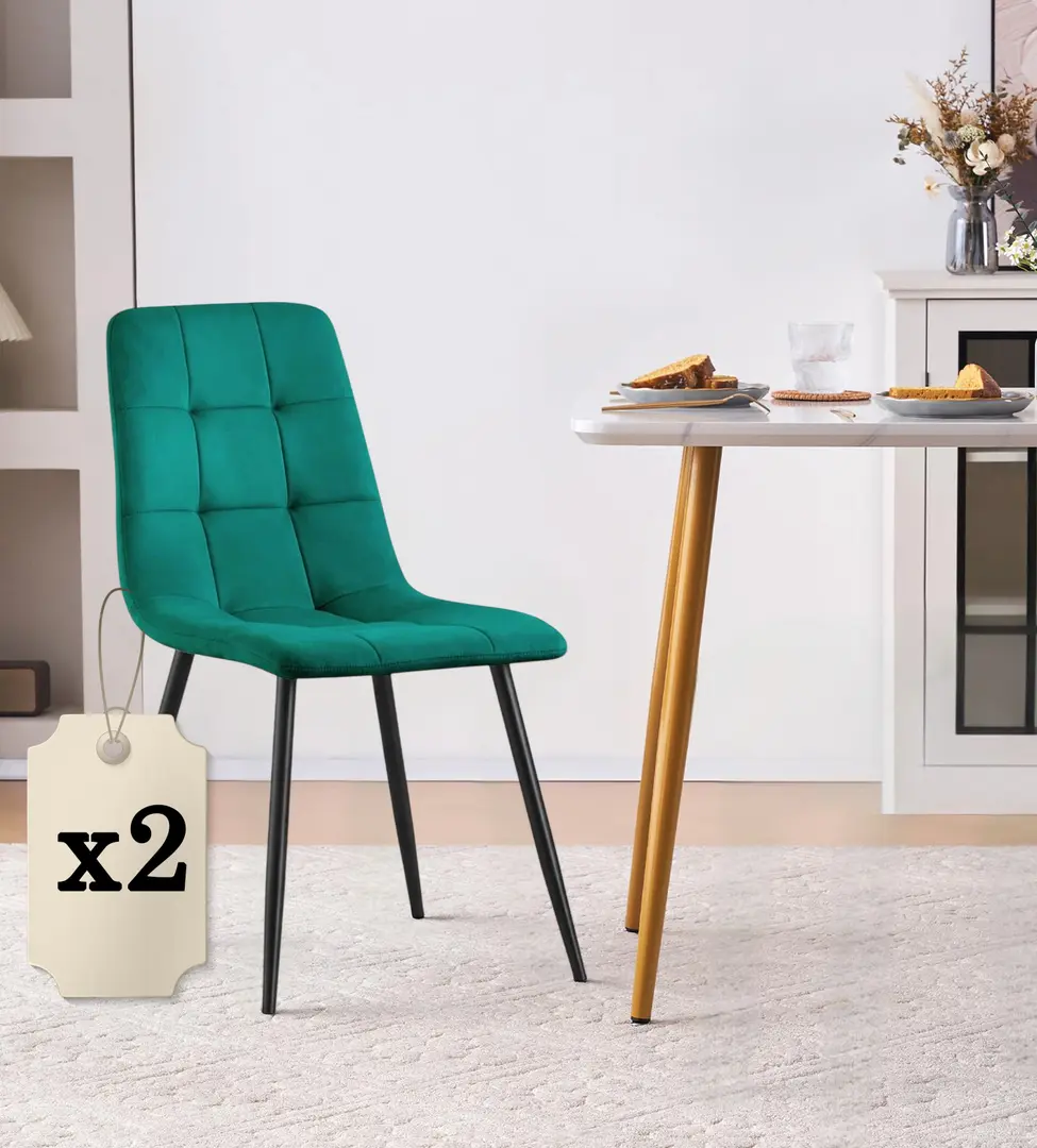 Набор стульев Akord Nero 2pcs (Bottle Green)