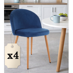 Набор стульев Akord SJ.075 4pcs (Dark Blue)