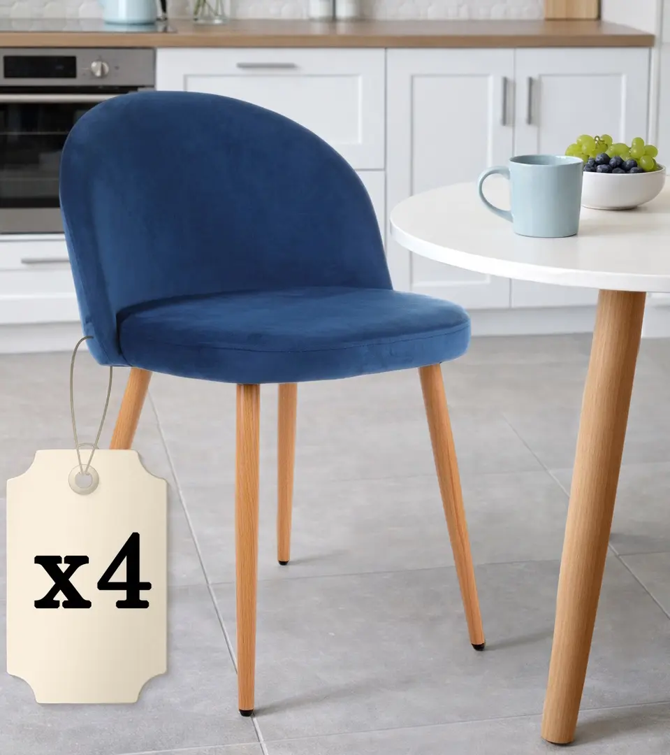 Набор стульев Akord SJ.075 4pcs (Dark Blue)