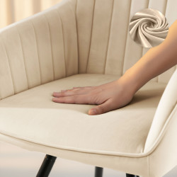 Набор стульев Akord Turno 2pcs (Beige/Black) Thumb