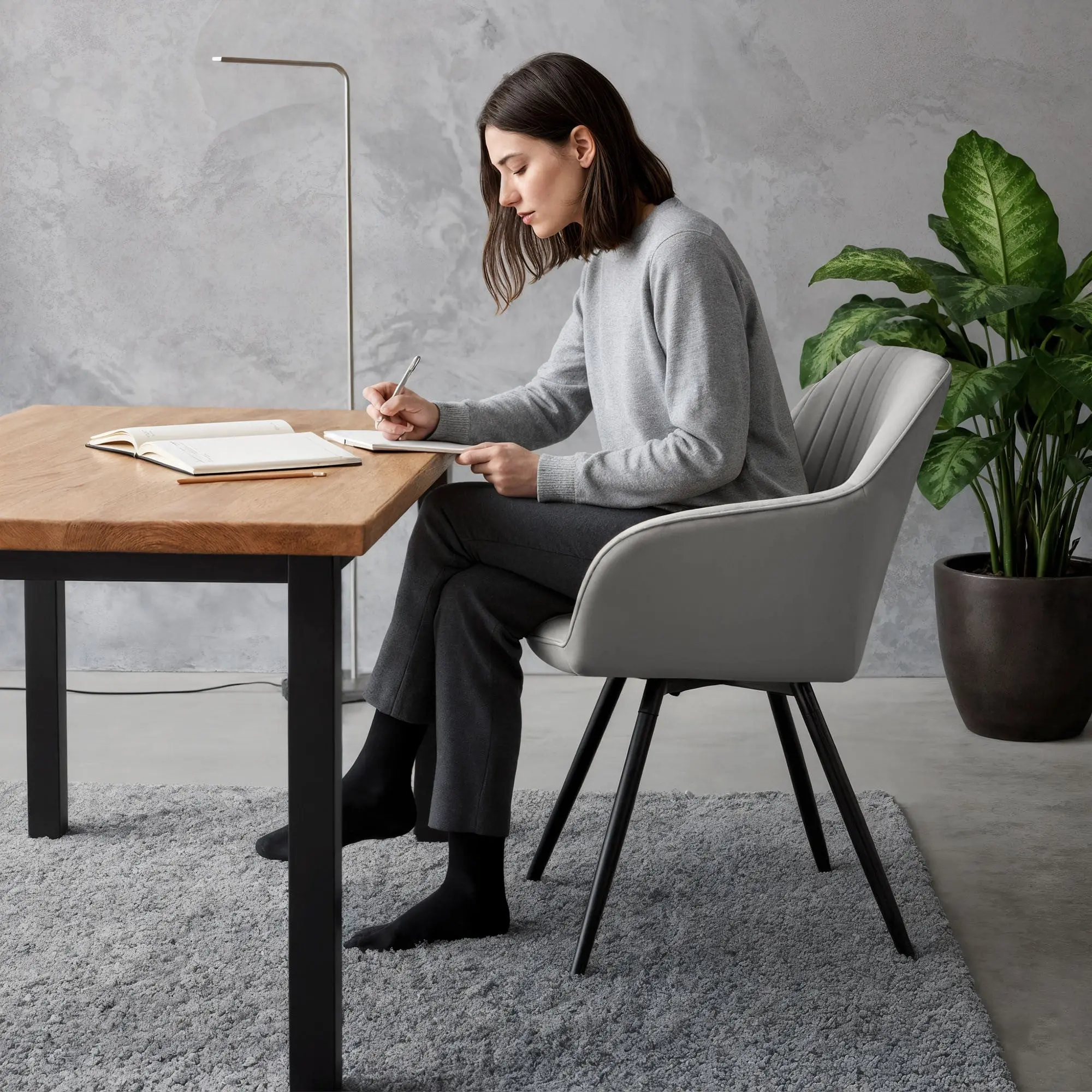 Набор стульев Akord Turno 2pcs (Grey/Black)