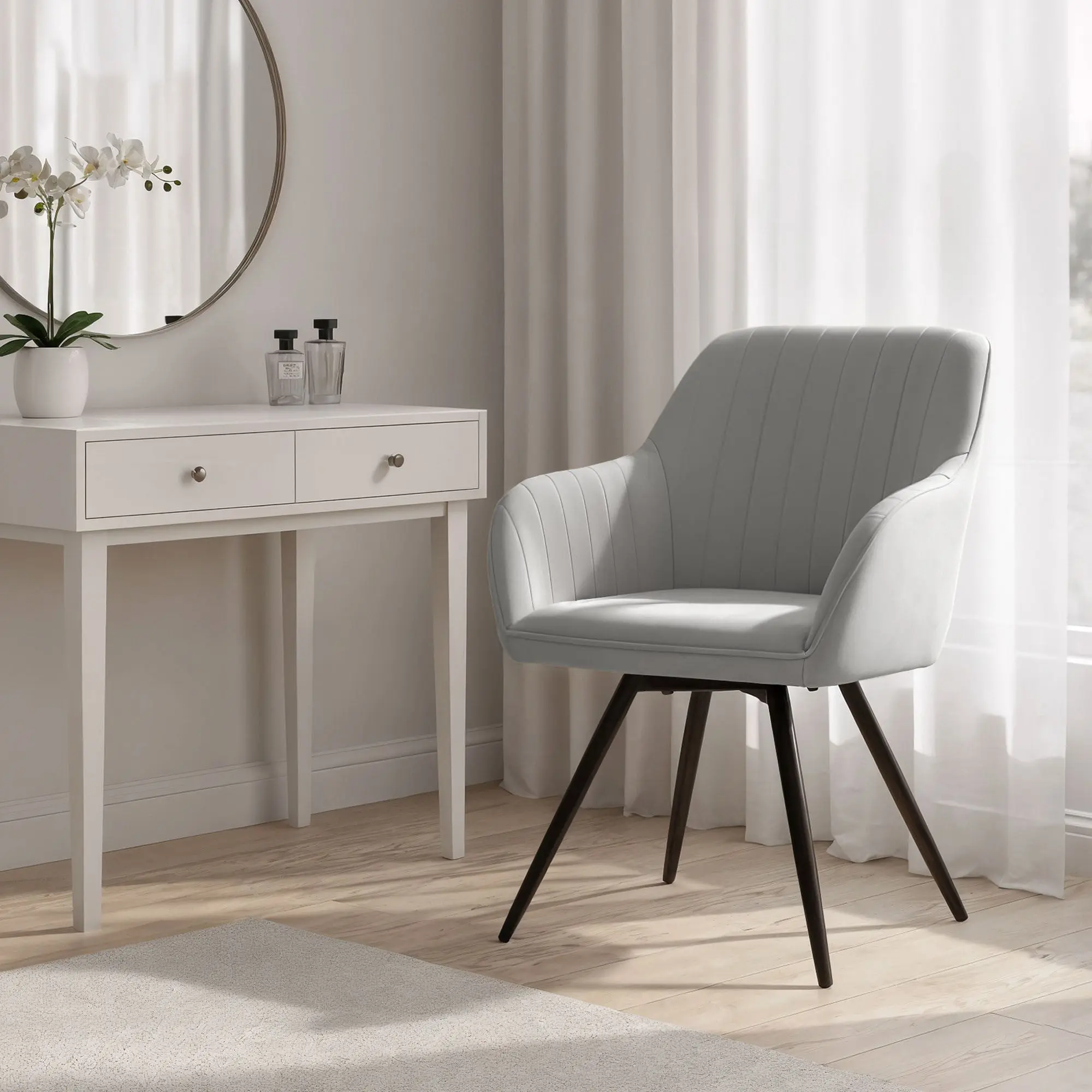 Набор стульев Akord Turno 2pcs (Grey/Black)